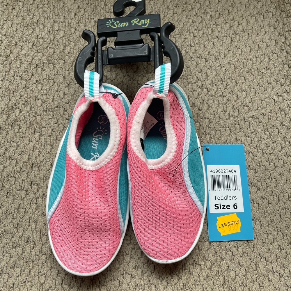 Pink and Blue Kids Water Shoes